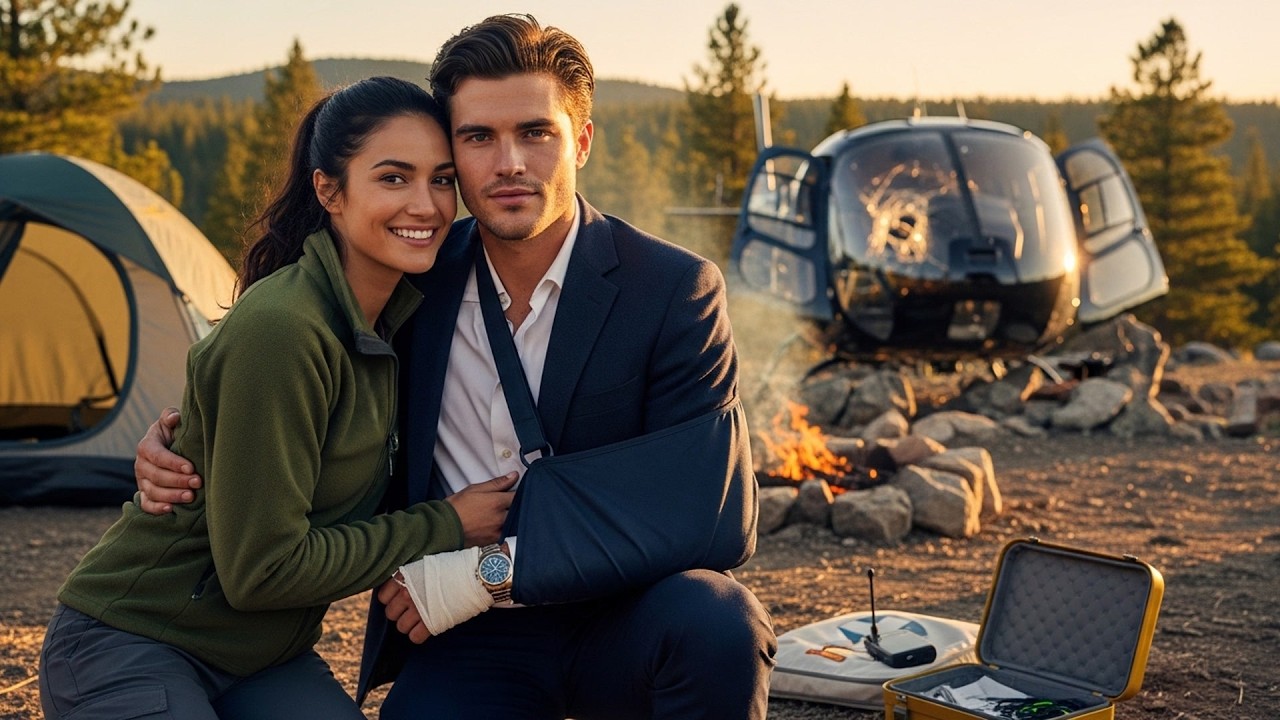 Young Millionaire's Helicopter Crashes in the Mountains. The Hiker Who Saves Him Becomes Everything