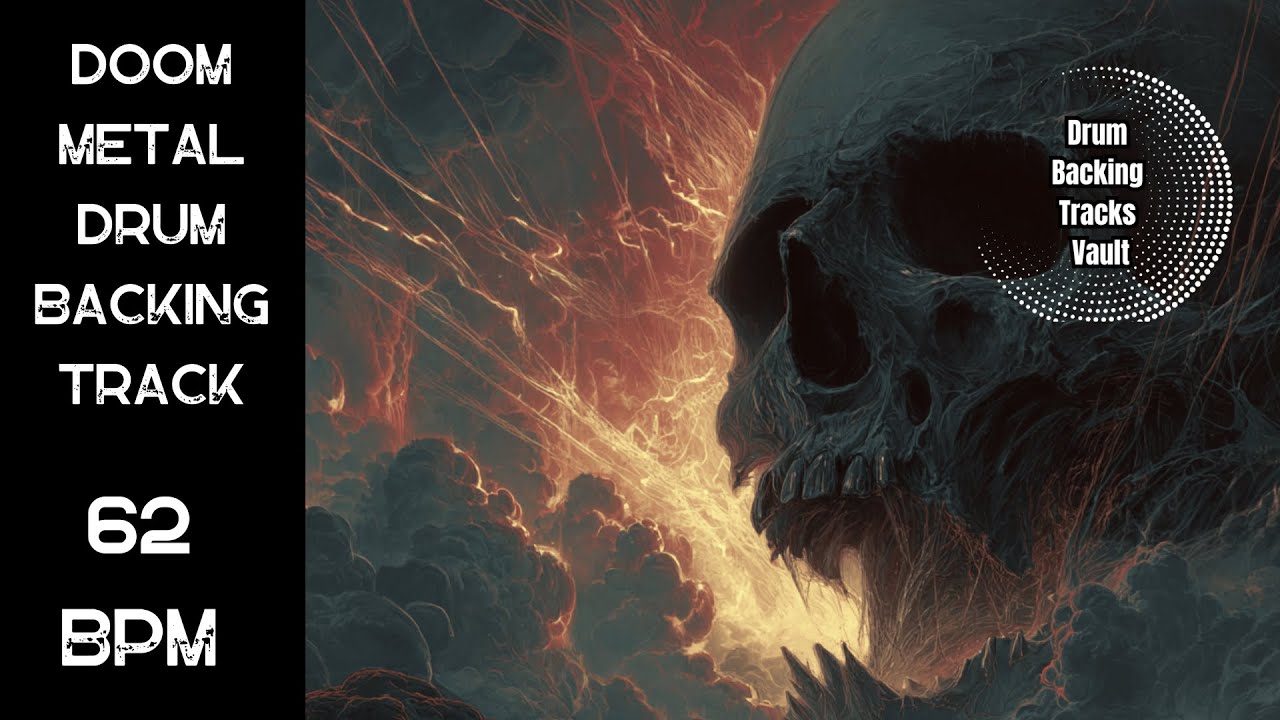 62 BPM Doom Metal Drum Track – Ultra Slow, Heavy Groove