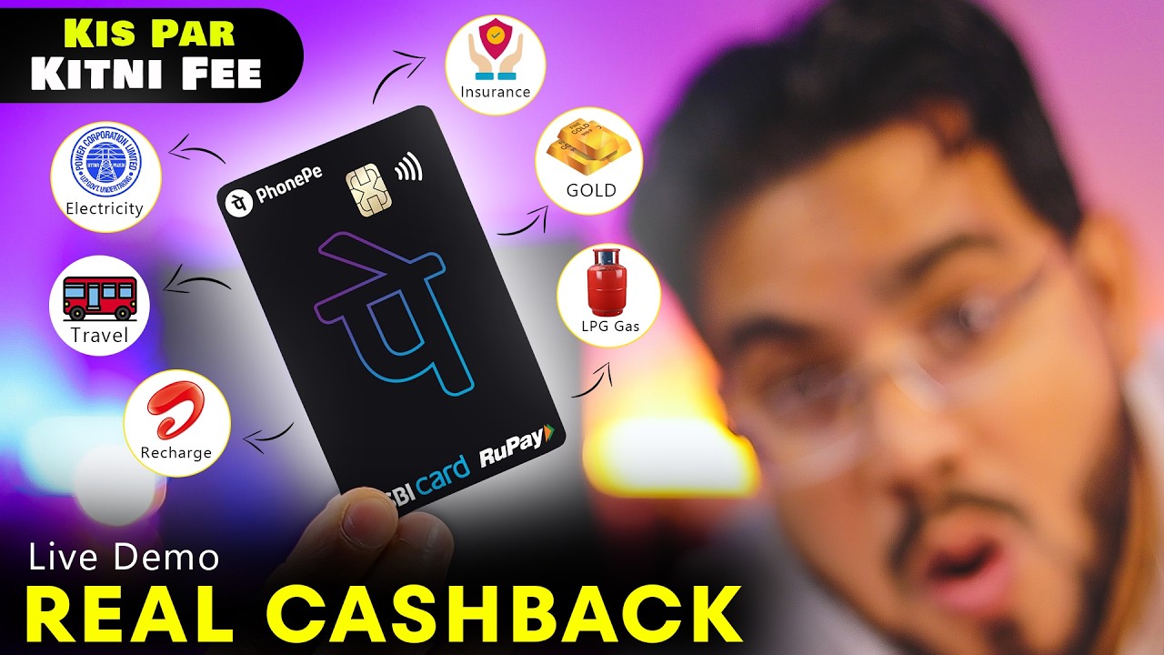LIVE: PhonePe SBI Card Select Black | Convenience Fee on Utility Bills | Real Cashback?