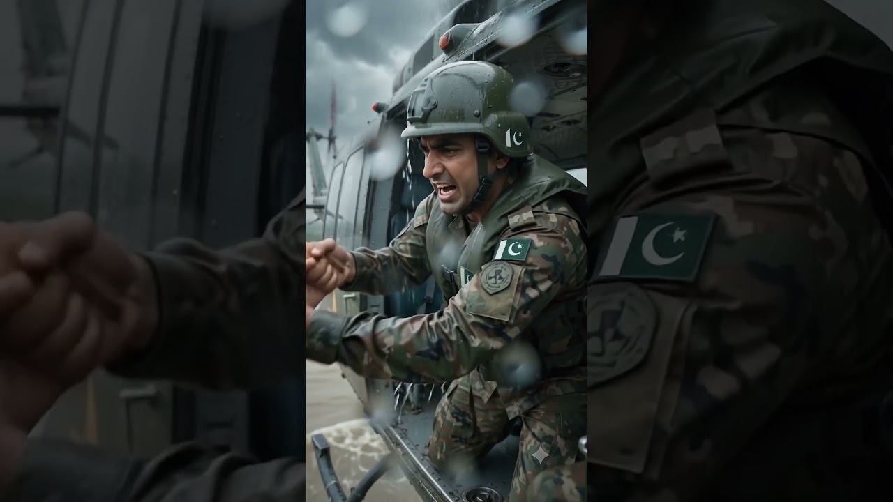 🚁 Pakistan Army Helicopter Rescues Flood Victims in Heavy Rain | Heroic Flood Rescue 🇵🇰