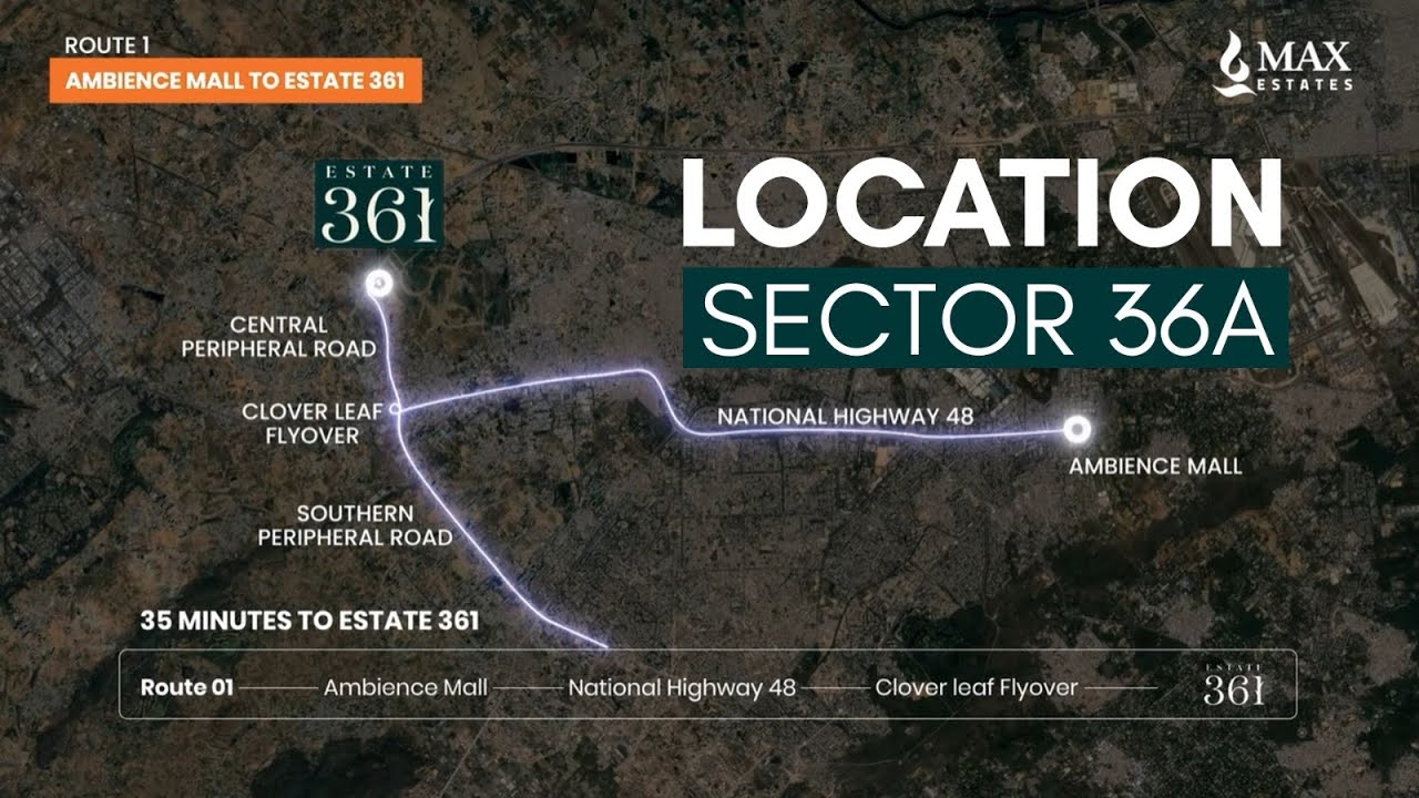 Estate 361 Location AV | Max Estates Sector 36A, Gurugram | Wellness-Focused Luxury Living