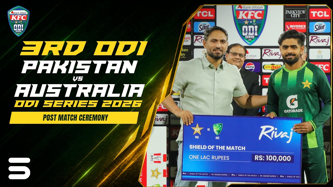 Post Match Ceremony | Pakistan vs Australia | Match 03 | ODI Series 2026 | PCB | M9J1U
