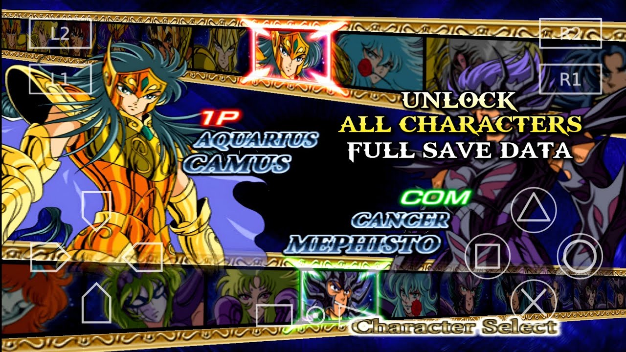 Game SAINT SEIYA: THE HADES PS2 Aethersx2 Unlock All Characters Full Offline On Android | Gameplay