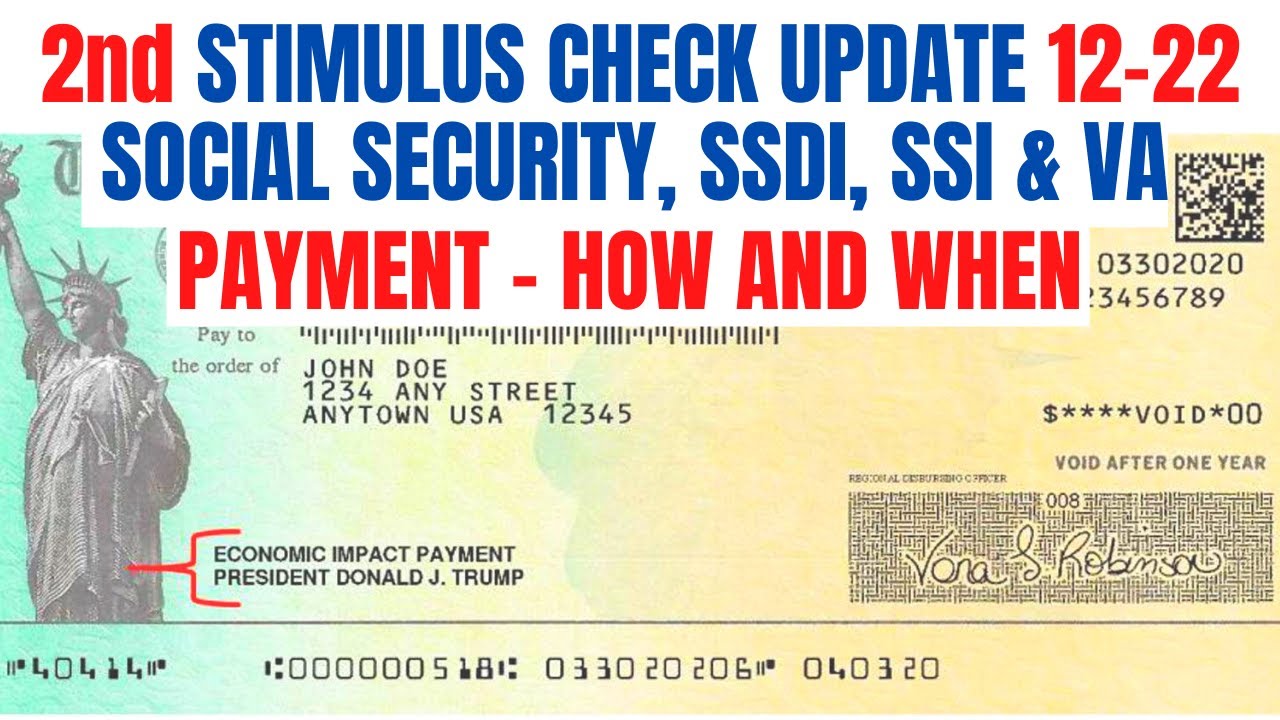 Second Stimulus Check Update| SS, SSDI, SSI *PAYMENT DATE*