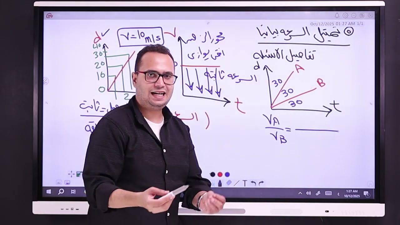  تانيه ثانوي (الفصل الثاني ) شرح الحركه والسرعه +حل (١٠٠سوال ) لو انت ميح اسمعها هتبقي دحيح♥️😂