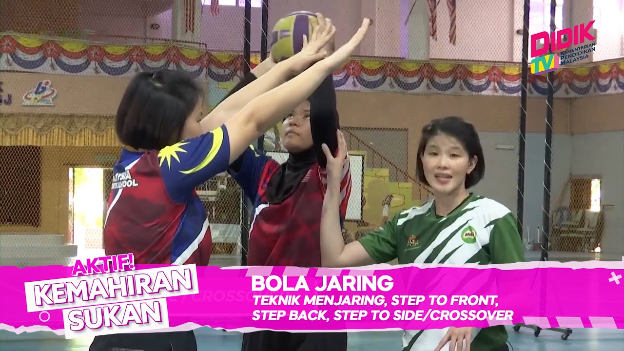 Kemahiran Sukan | Bola Jaring -  Teknik Menjaring, Step To Front, Step Back, Step To Side/Crossover