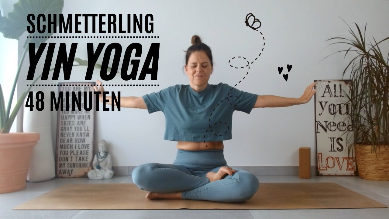 Yin Yoga für Schultern & Hüfte | Schmetterling | Zweifel transformieren & loslassen | 48 Minuten