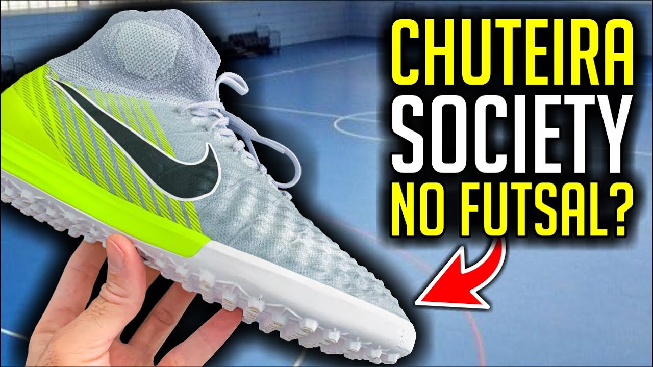 Posso USAR chuteira SOCIETY no FUTSAL? 🤔 - Camisas e Chuteiras