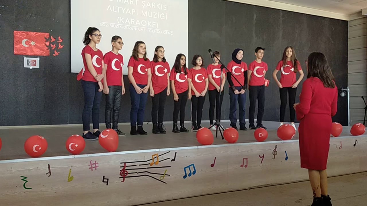 12 Mart şarkısı -Şehit Yunus Emre Ezer Ortaokulu