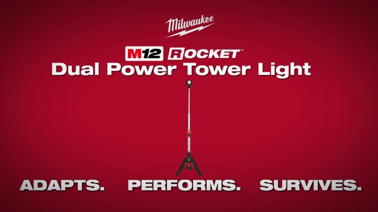 Milwaukee&reg; M12&trade; Rocket&trade; Dual Power Tower Light