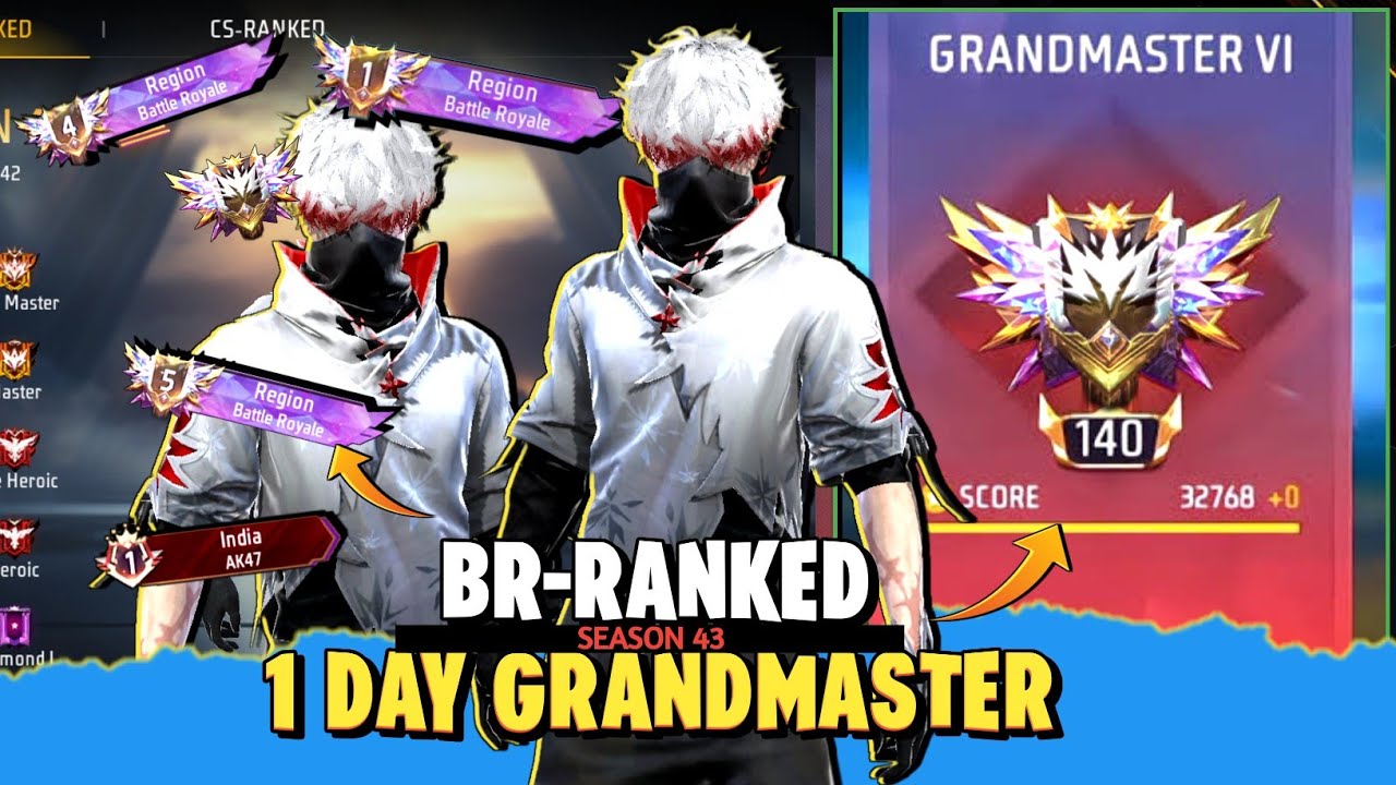 Br Rank Season 48 Free Fire | Free Fire Br Rank Push | 1 Day Grandmaster In Br Rank Free fire