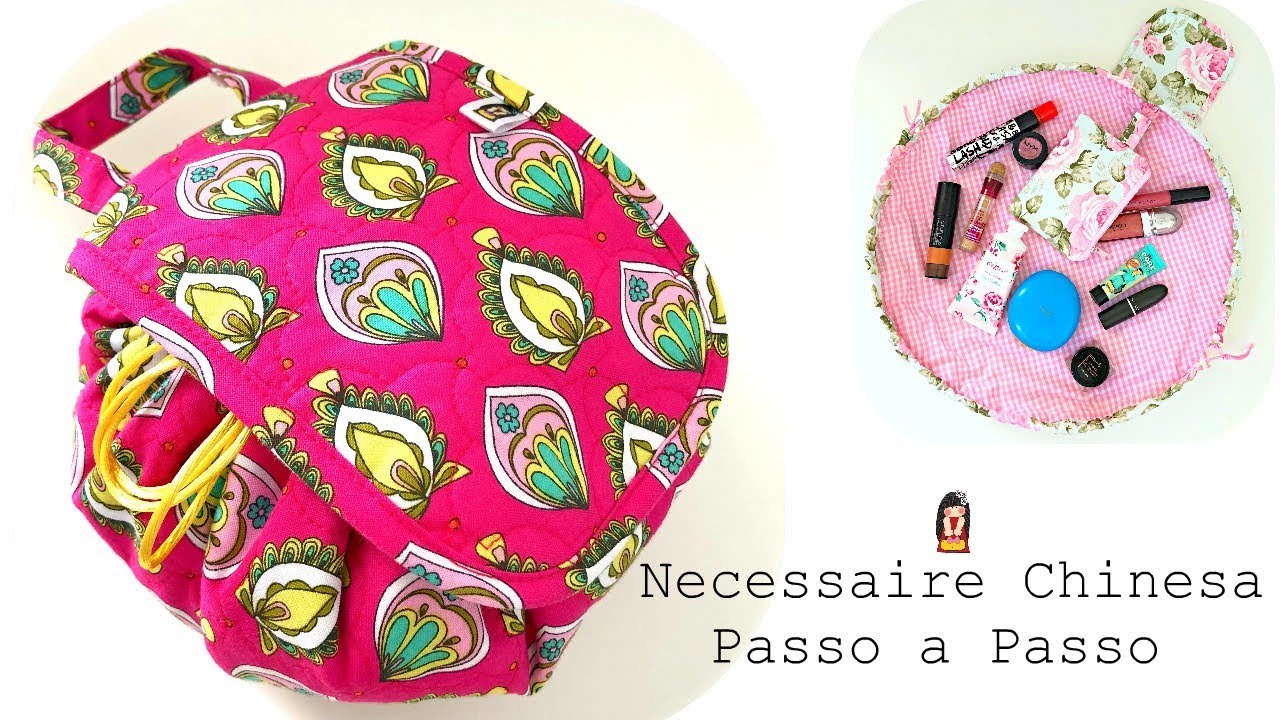 Necessaire Chinesa - D.I.Y. Drawstring cosmetic bag