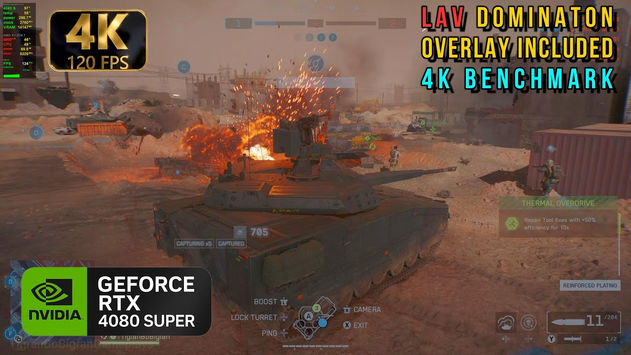 9800X3D + 4080 Super | Battlefield 6 4K Native DLAA Benchmark [120 FPS]