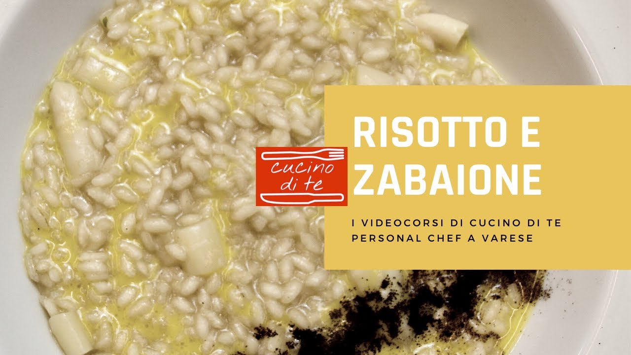 Speciale asparagi di Cantello: risotto con zabaione salato e caffè