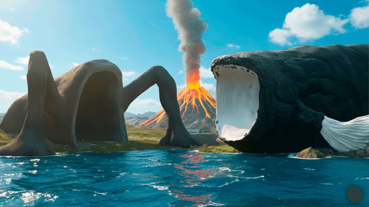 BLOOP AND SIREN HEAD ATACKED MY VOLCANO