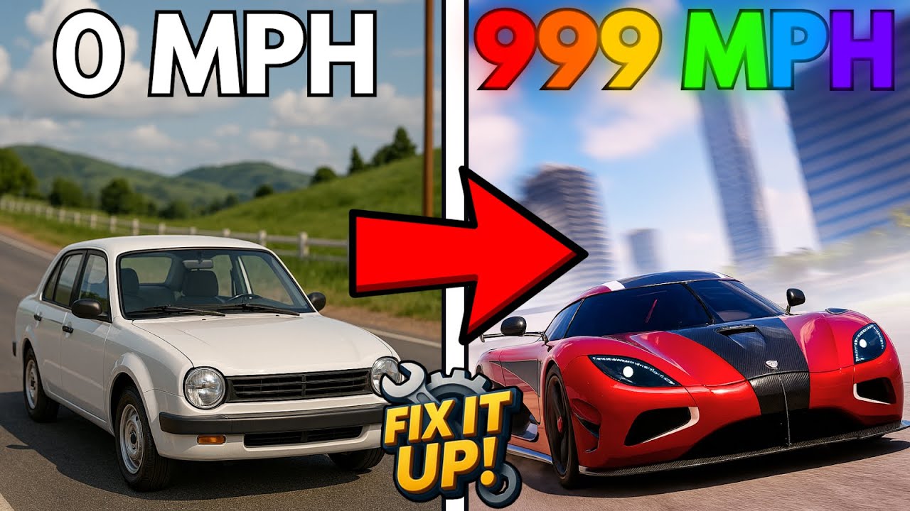 Я построил самую быструю машину в Fix it Up! (ROBLOX)