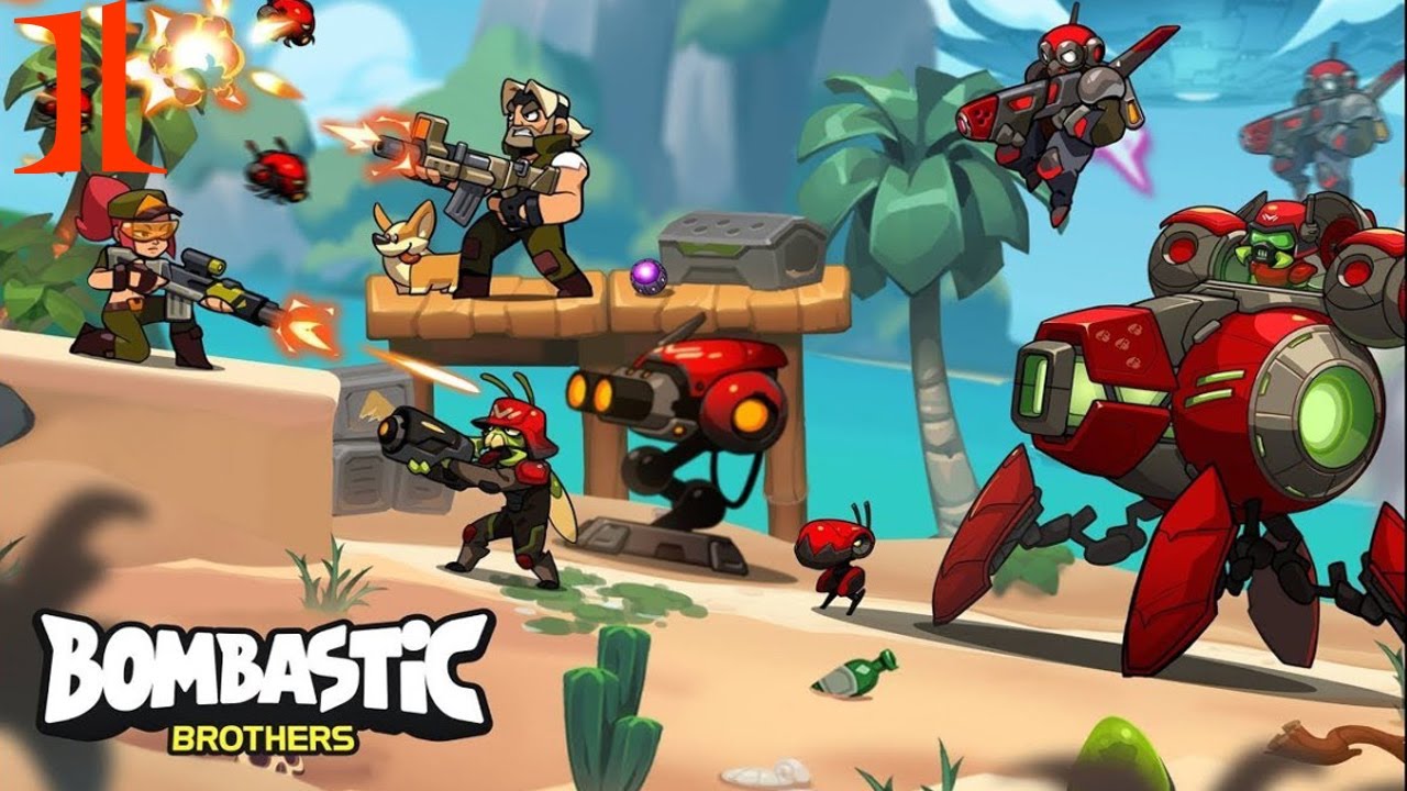 Bombastic Brothers : Gameplay Walkthrough Part 1 - Tutorial (IOS & Android)