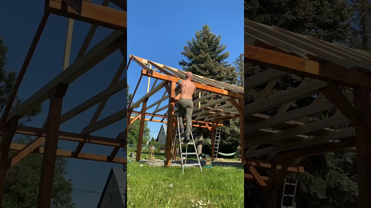 Wiata garażowa 6x6. Postawiłem to sam 💪🏻 #diy