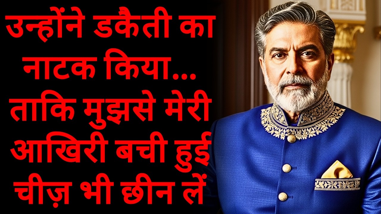 उन्होंने डकैती का नाटक किया… ताकि मुझसे मेरी आखिरी बची हुई चीज़ भी छीन लें।