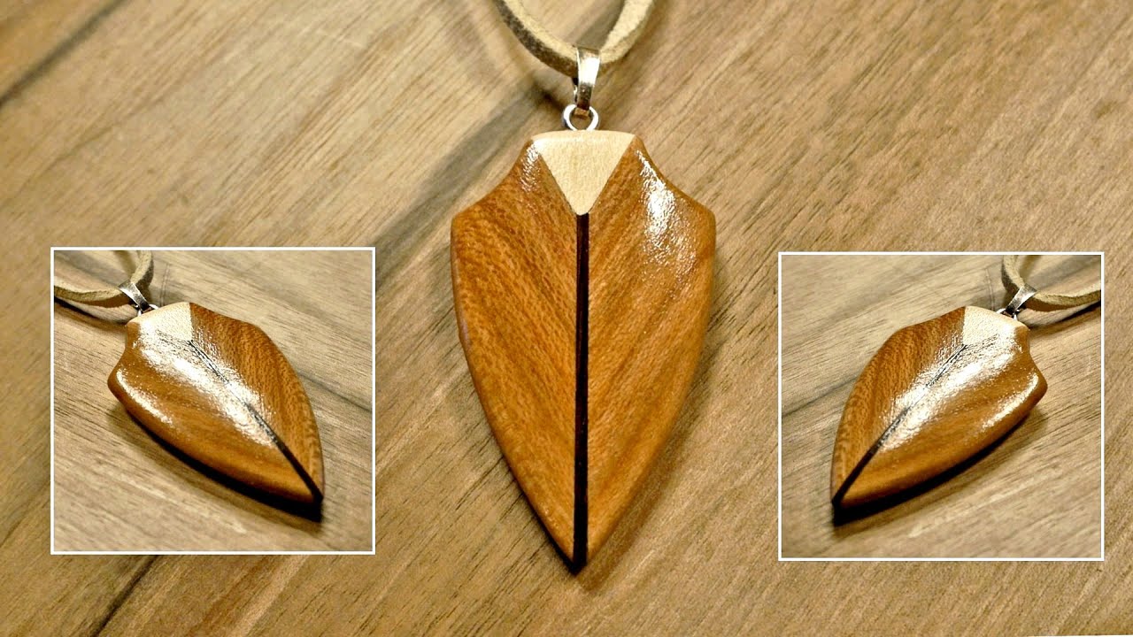 Simple and easy to make wooden necklace - How to make