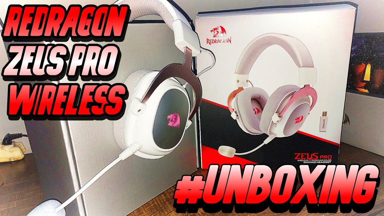 (UNBOXING + TESTE) HEADSET GAMER REDRAGON ZEUS PRO SEM FIO