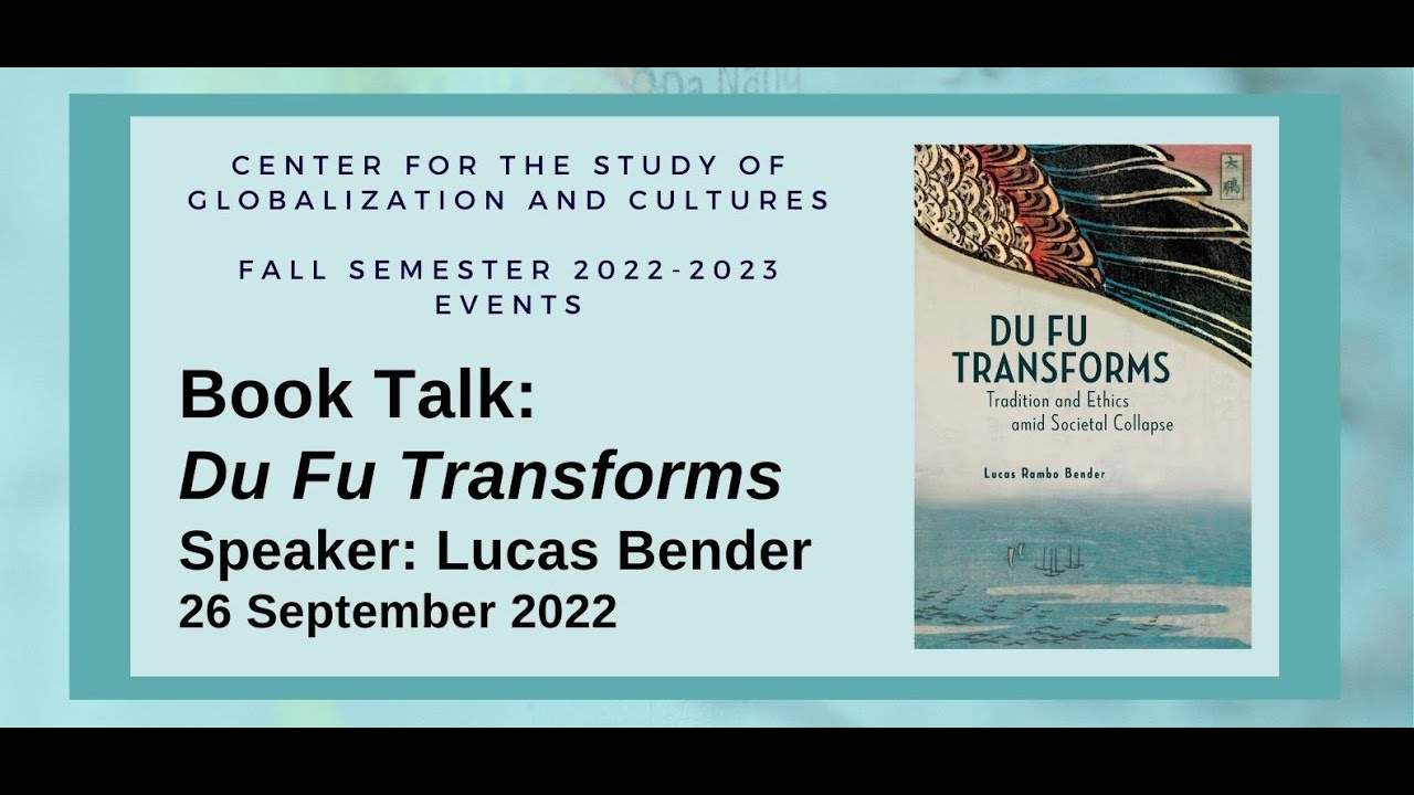 Book Talk: Du Fu Transforms