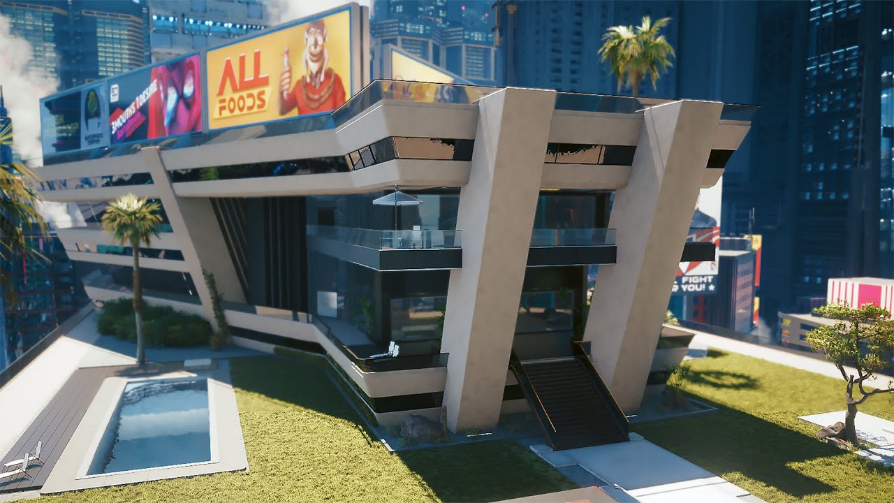 Looting V’s Mansion, Wilson’s Office, and the Afterlife Roof | Cyberpunk 2077 (works in 2.3)