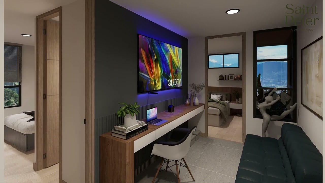 Así se Vive en las Alturas | Tipología 135,38 m² en Saint Peter, Envigado