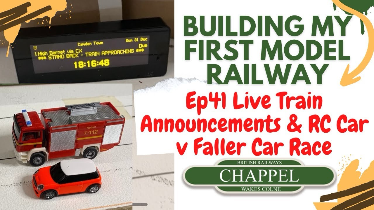 41 Building my first model railway- Live train announcements and getting my Faller system to work