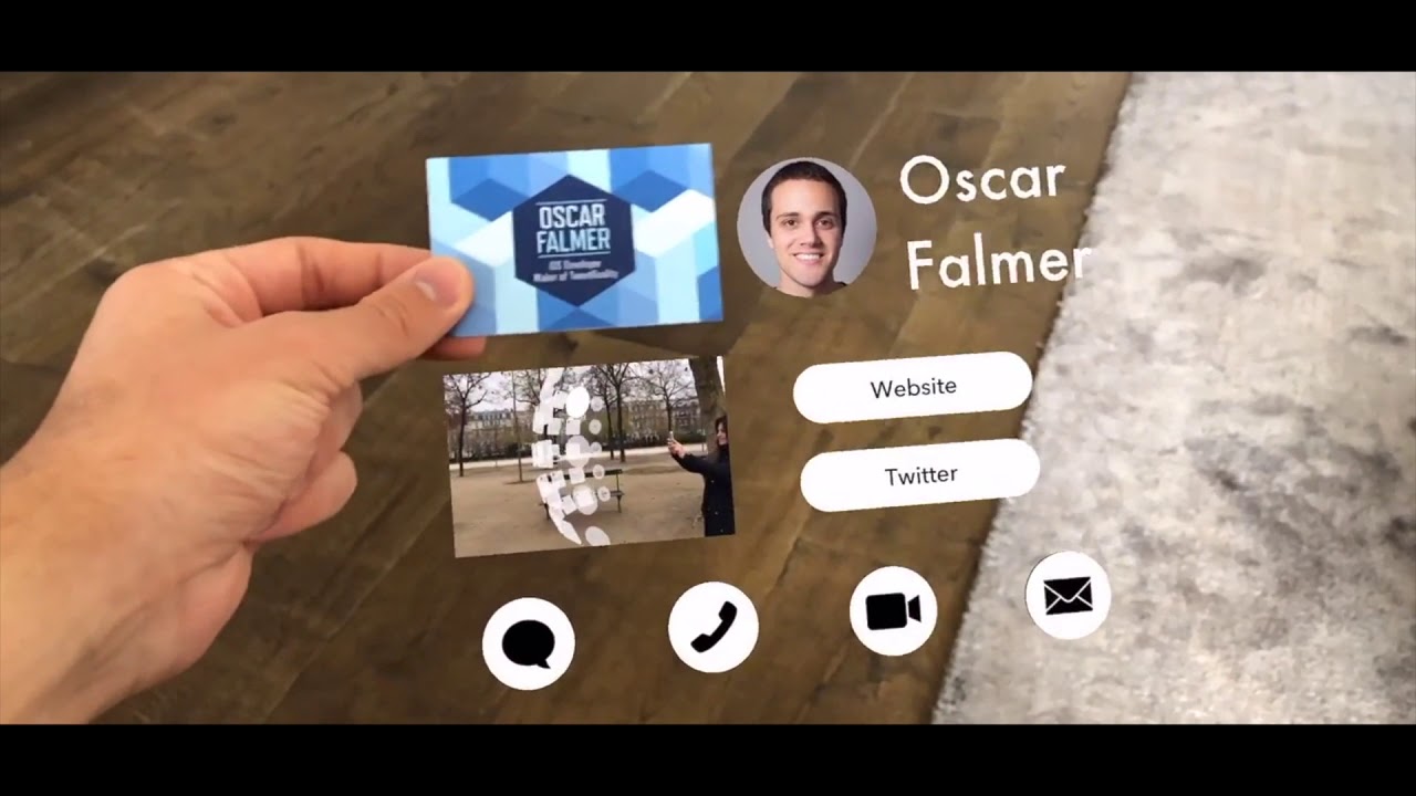 Business card AR / Визитка с дополненной реальностью