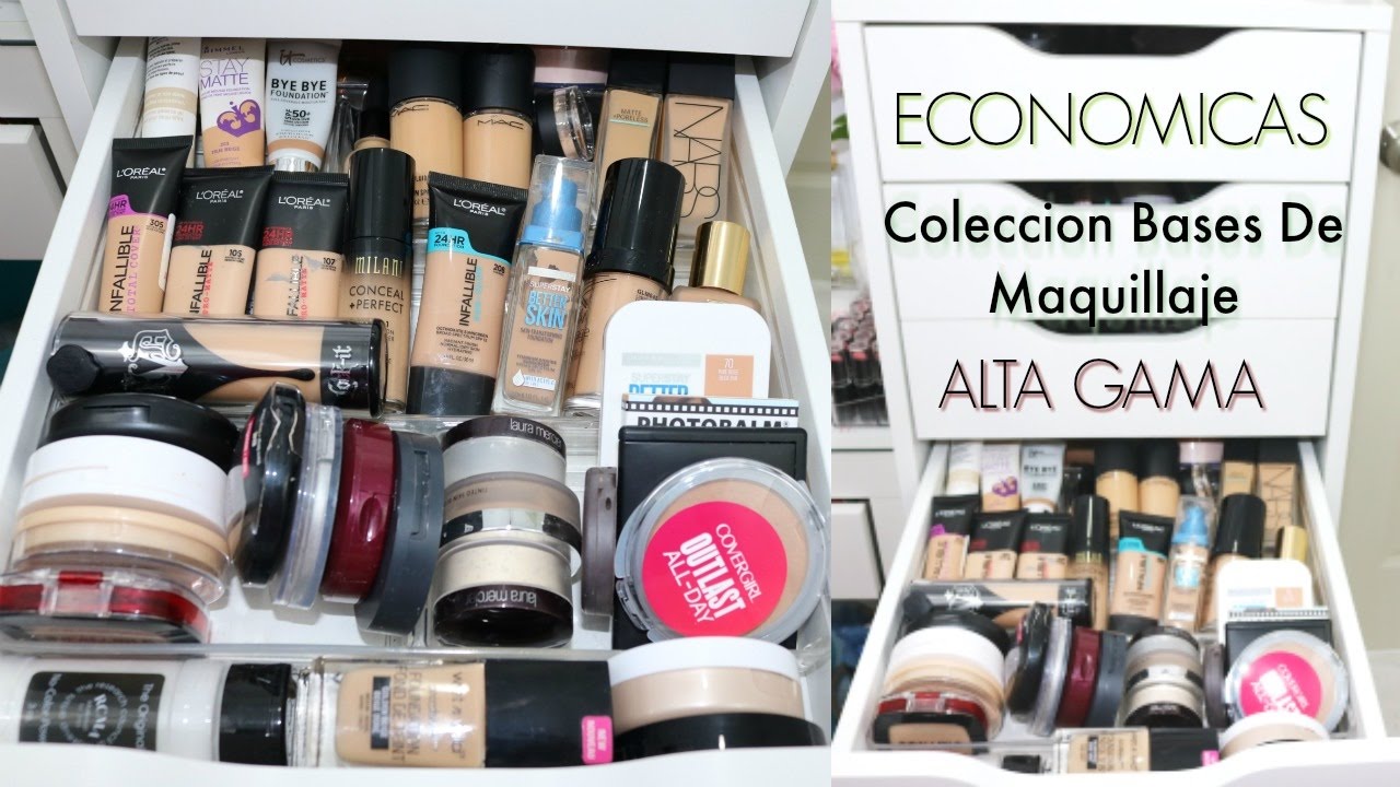 MI COLECCION DE BASES DE MAQUILLAJE Y POLVOS! Economicos y Alta Gama 2017