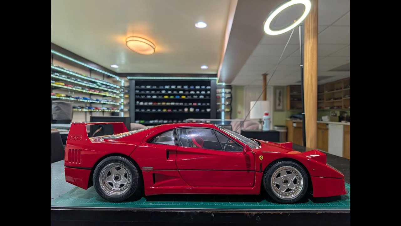 1:8 Pocher Ferrari F40 Completed, Restored & Upgraded! #F40 #Ferrari #model #restoration #car #diy
