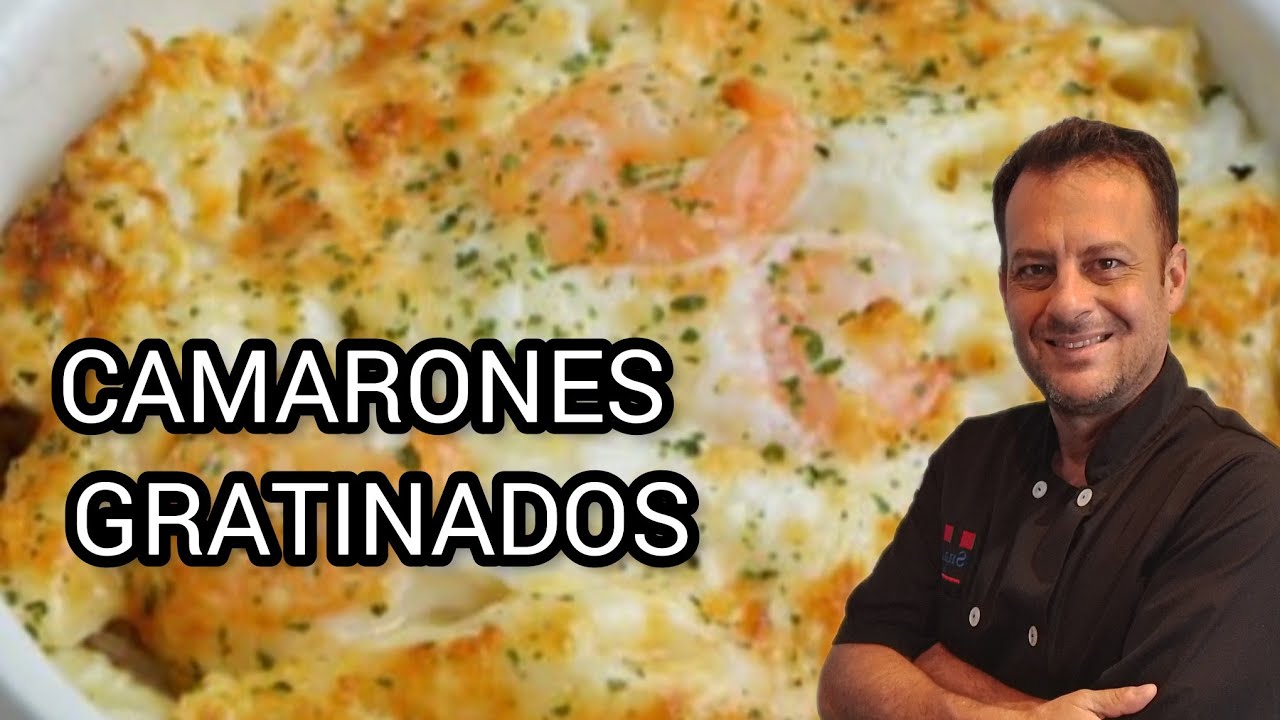 Como hacer CAMARONES GRATINADOS al Termidor, facil