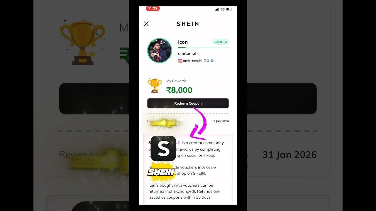 SHEIN APP SA FREE SHOPPING KESA KARE ❤️ #shein #freeshopping #shoping #minivlog #tranding #shorts