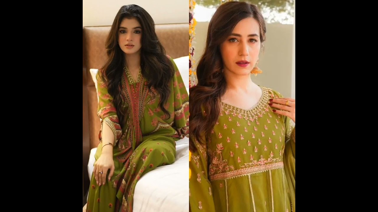 Laiba Khan vs Hiba Aziz in 2024 looks 