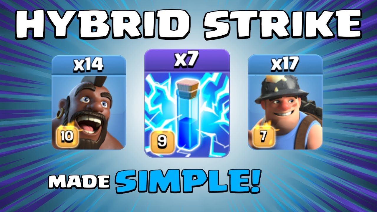HYBRID STRIKE MADE SIMPLE! OVERPOWERED TH13 Attack Strategy | 3 Star Attack | Clash of Clans