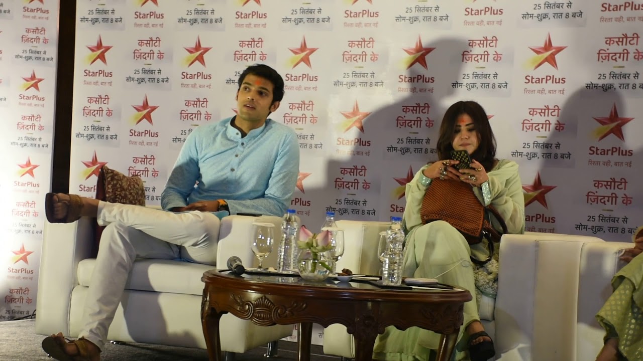 Ekta kapoor reveals about Erica & Parth(Kasautii Zindagii Kay 2 ) in a  Press Confrence in kolkata