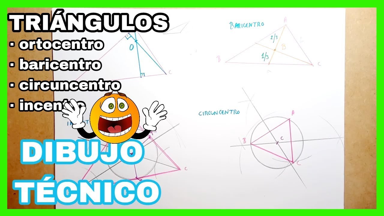 TRIÁNGULOS - ortocentro, baricentro, incentro y circuncentro.🤓