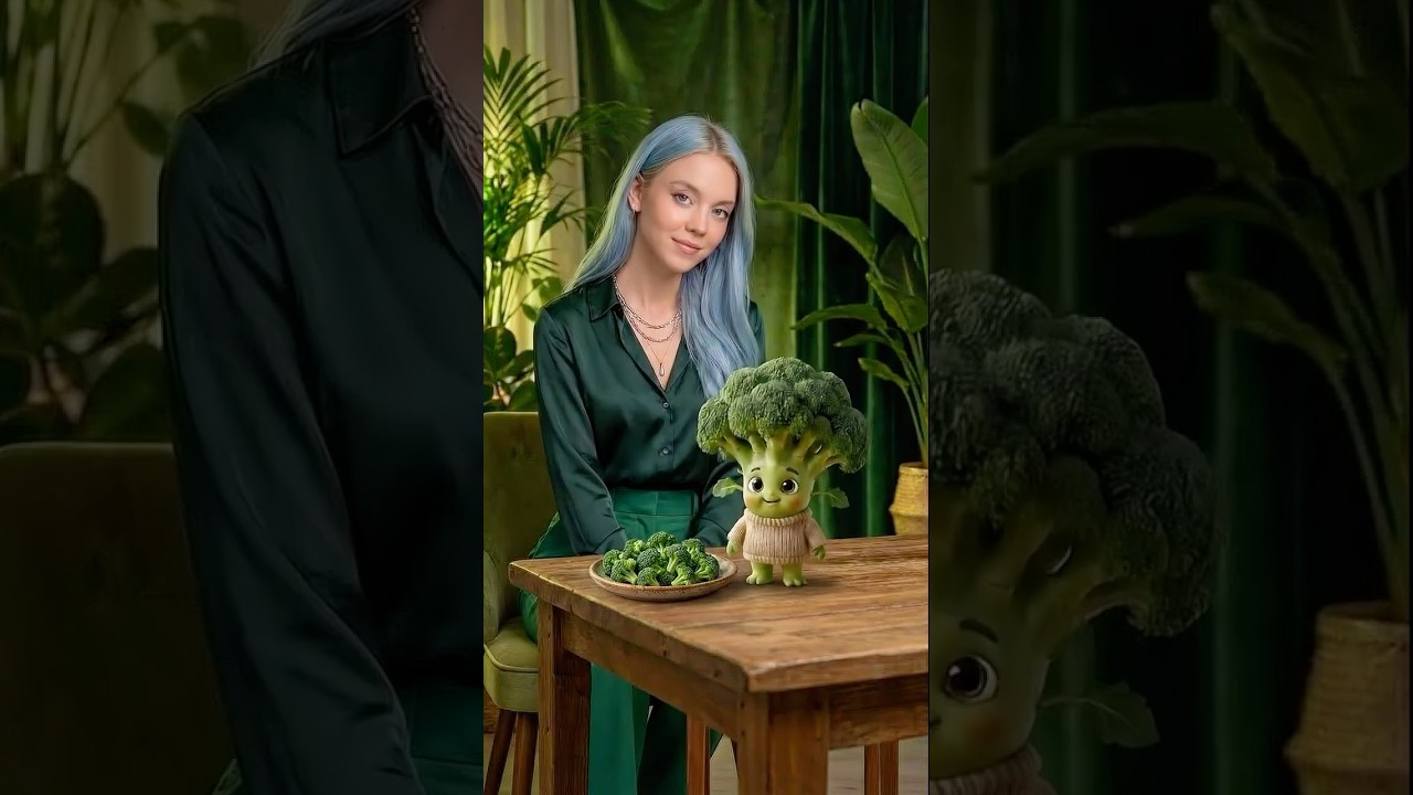 ASMR Feeding Baby Broccoli 🥦 
