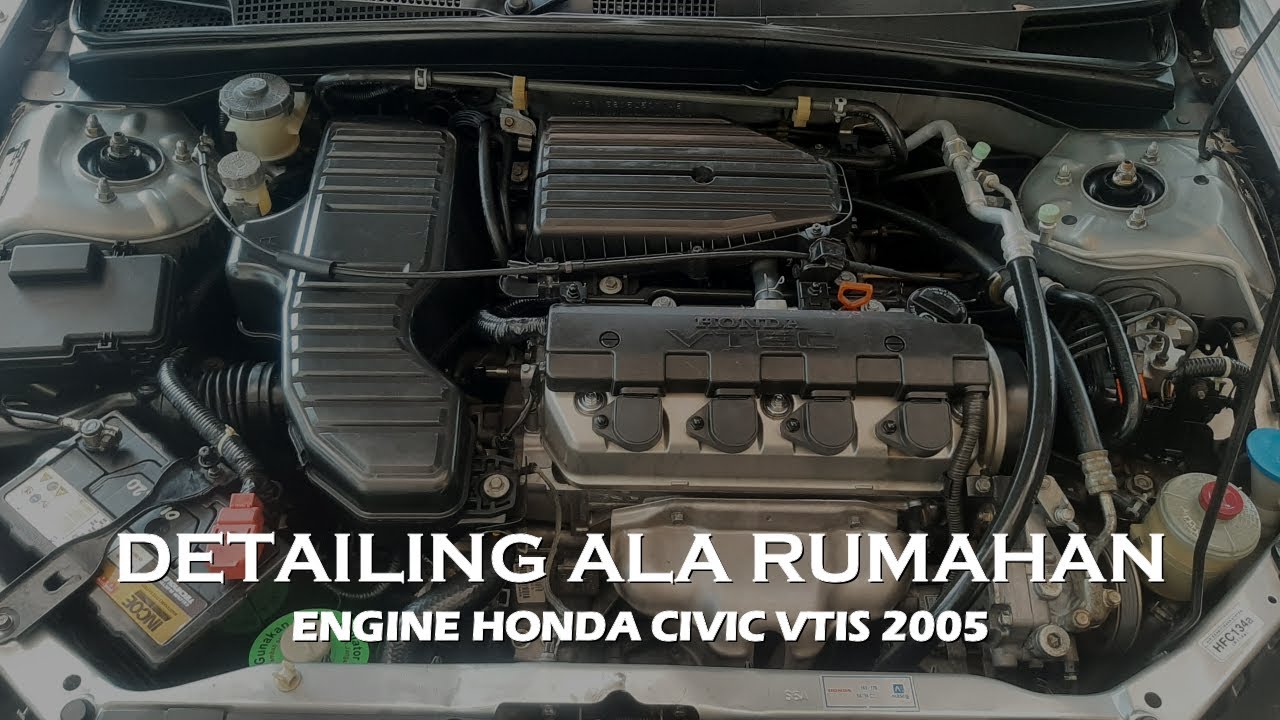 Detailing Engine Honda Civic VTiS Ala Rumahan #civic #civices #detailing