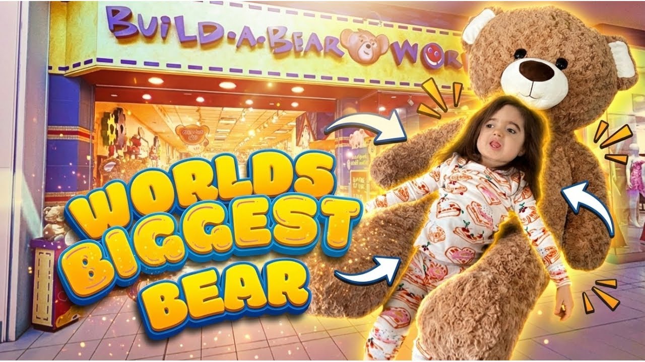 Build A Bear Surprised our Daughter with the World's Biggest Bear!