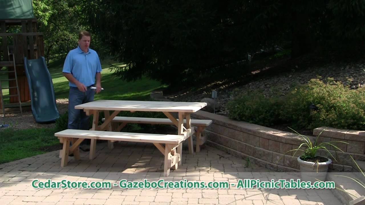 Select Pine Heavy Duty Traditional Picnic Table from CedarStore.com