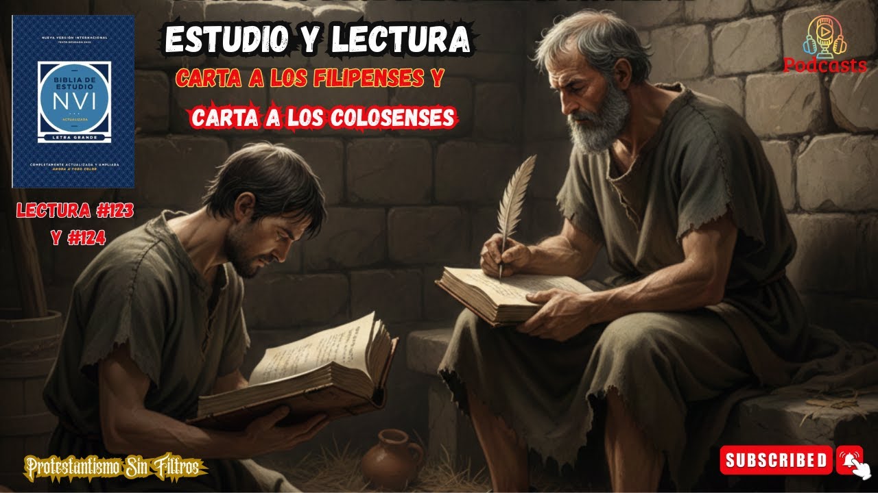 ESTUDIO  Y LECTURA DE LA CARTA A LOS FILIPENSES Y A LOS COLOSENSES  Lectura  #123 Y #124