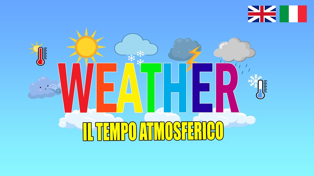 Il Tempo Atmosferico in Inglese | The Weather | English Vocabulary