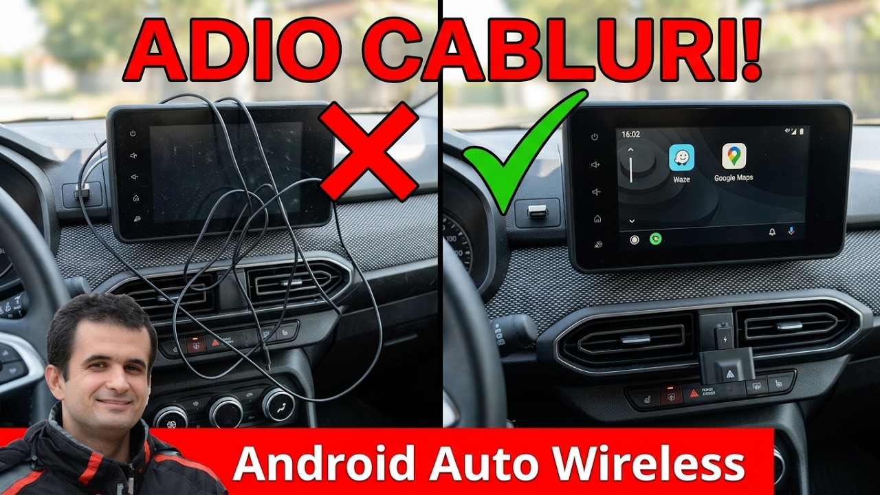 Adaptor wireless pentru Android Auto