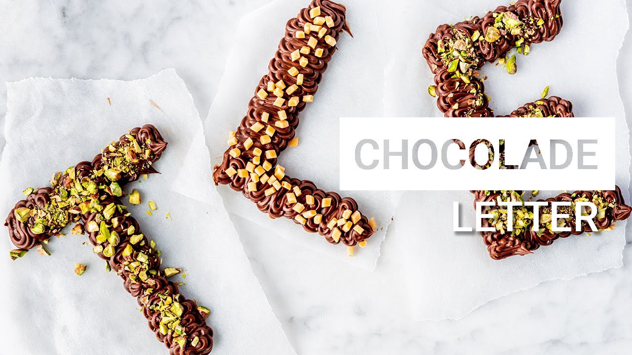 Easy Vegan recept: chocolade letter