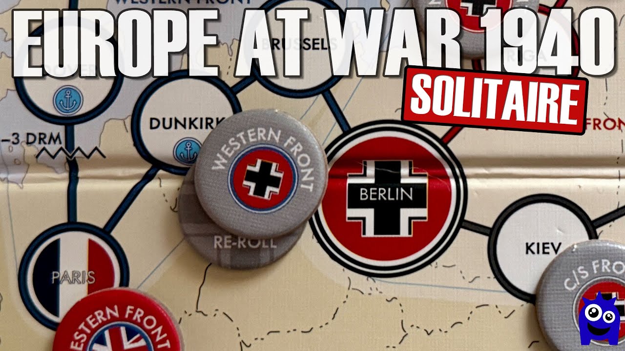 Europe at War 1940 Solitaire Travel Game | Полное прохождение | Одиночная военная игра