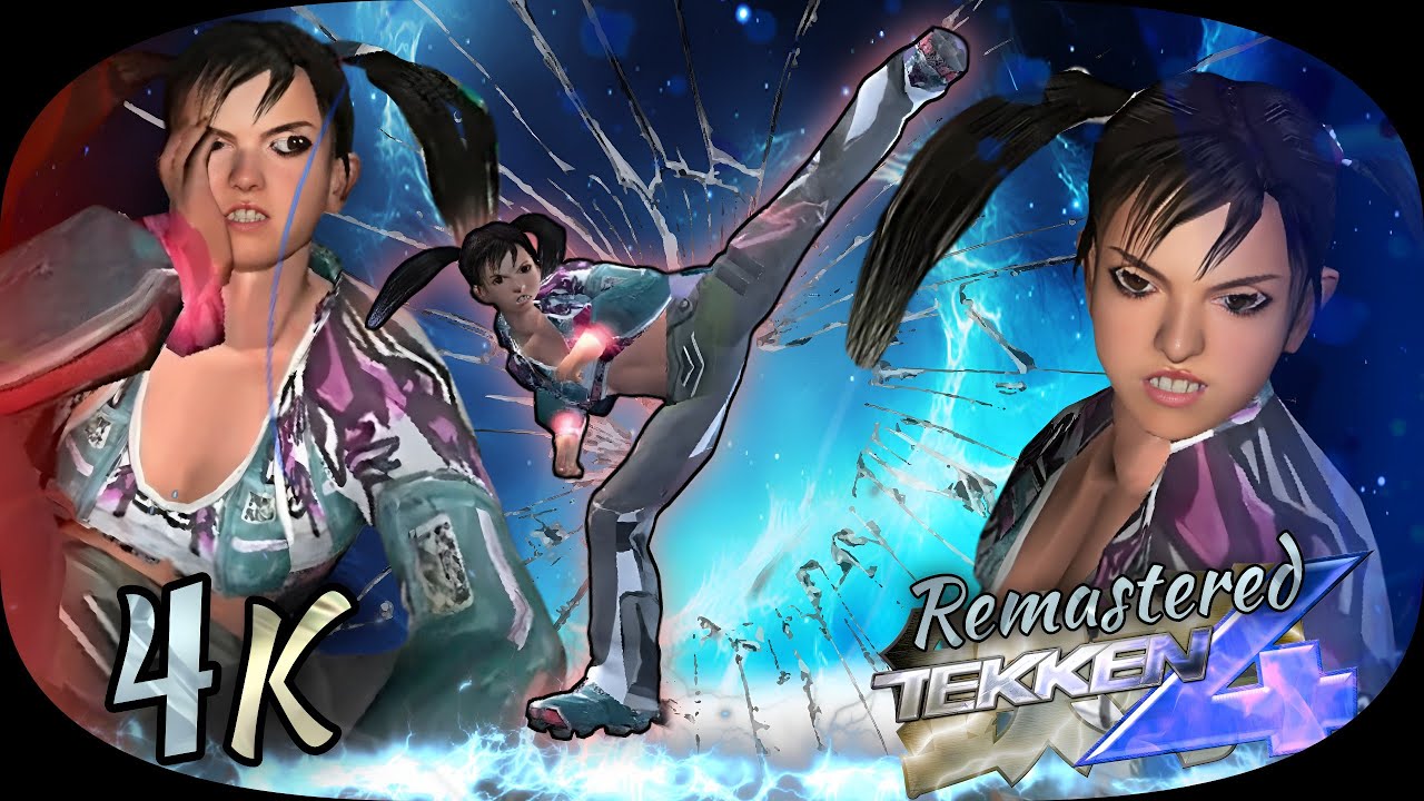 Xiaoyu (  T8 Hwoarang style & moves ) Tekken 4 Remastered UHD 4K 60 FPS 
