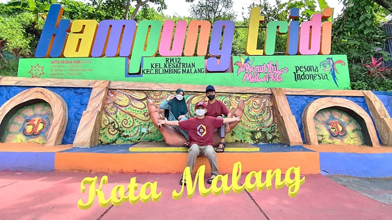 Kampung Tridi Kota Malang, Kampung Wisata Penuh Warna & Lukisan 3D Yang Cantik