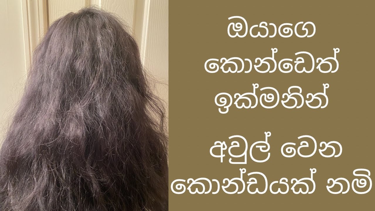 වියලි කොන්ඩයකට හේතු සහ පිලියමි ❤️| Dry & Frizz Hair Remedy